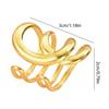 Elegant Hollow Rings Featuring Irregular Lines Fashionable Finger Rings Suitable for Dates Parties and Daily Outfits