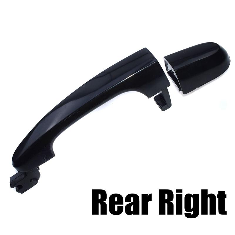 ידית דלת קדמית/אחורית גודל כפי שמוצג בתמונה ידית דלת חיצונית לרכב חומר ABS התקנה קלה מספר חלק OEM