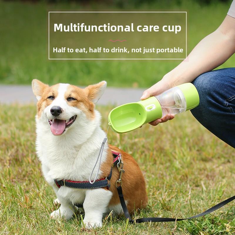 Pet Water Cup, Travel Water Dispenser, Dog Water and Food Cup, Convenient Pet Water Bottle Supplies