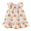 Babylove Mädchen Sommerkleid ärmellos mit floralem Leinenmix