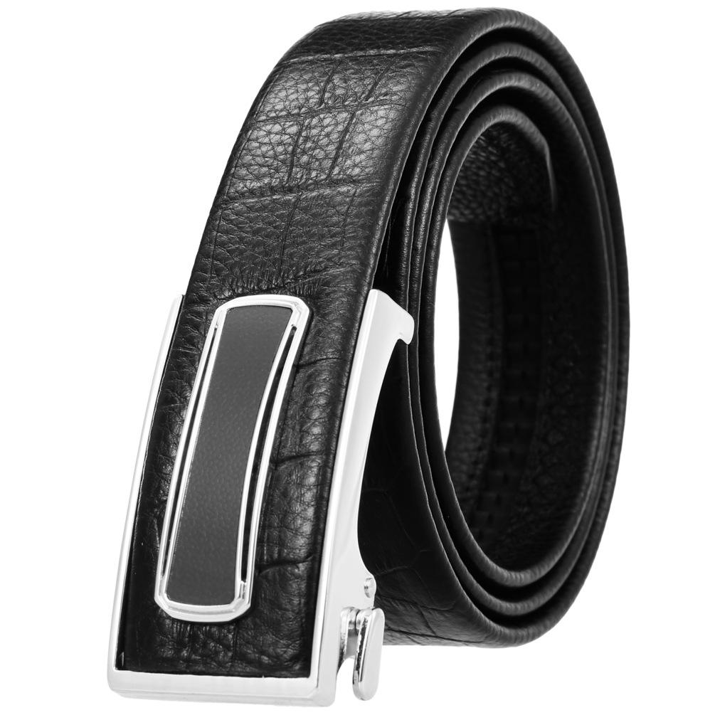 Ceinture tendance en cuir de vachette pleine fleur, boucle intérieure ceinture homme Ly36-23018-5
