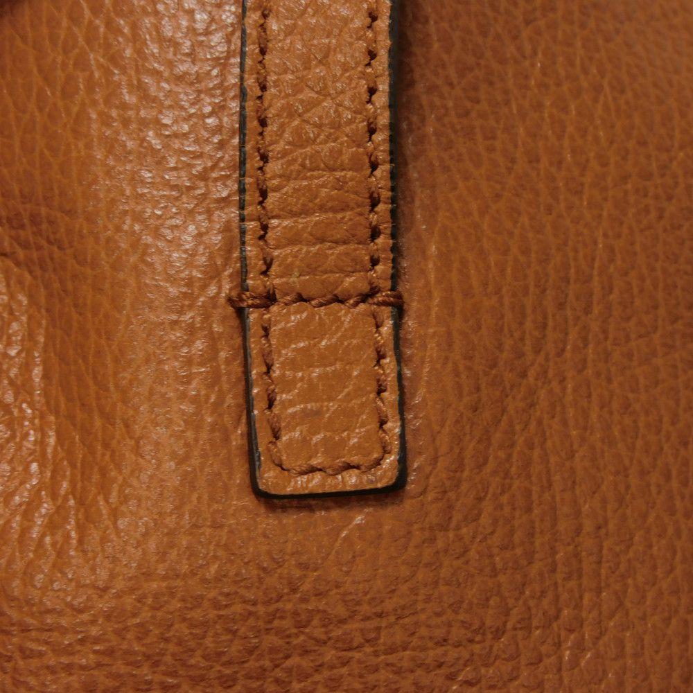 Used 9539 Bamboo Tassel Large Tote 354666 7924 Calfskin Woven Shoulder Bag Charm Brown Unisex from Japan AUTHENTIC