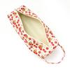 Cherry Print Large Capacity Cosmetic Bag Portable Travel Toiletry Organizer with Handle for Hair Dryers and Beauty Essentials