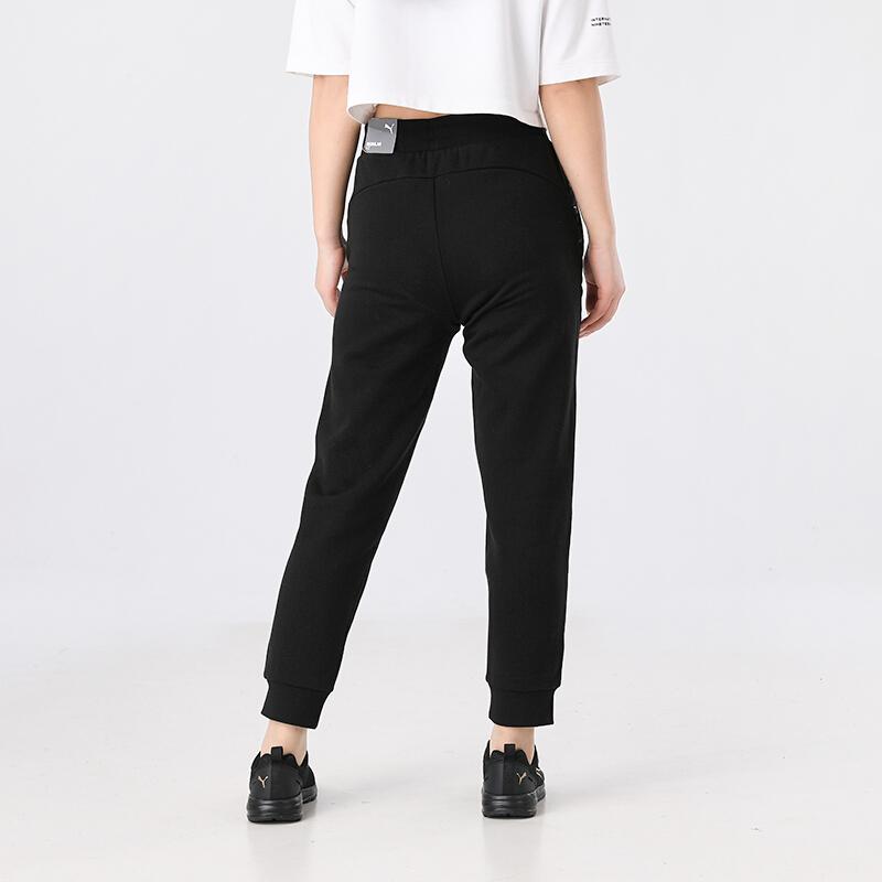 Puma Amplified Logo Foil Print Casual Pants Women Pants Black 586610-51