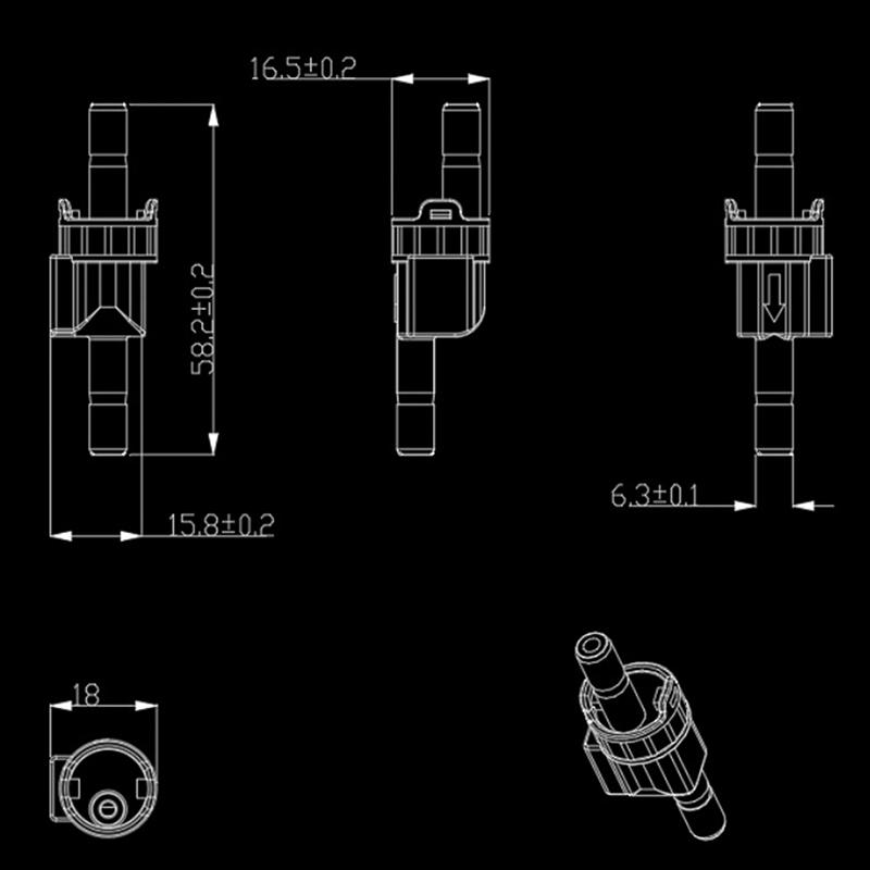 Water Purifier Meter Effect Measuring Instrument Fluidmeter Counter Sensor Compact Design for Home Flow Volume Control Solutions