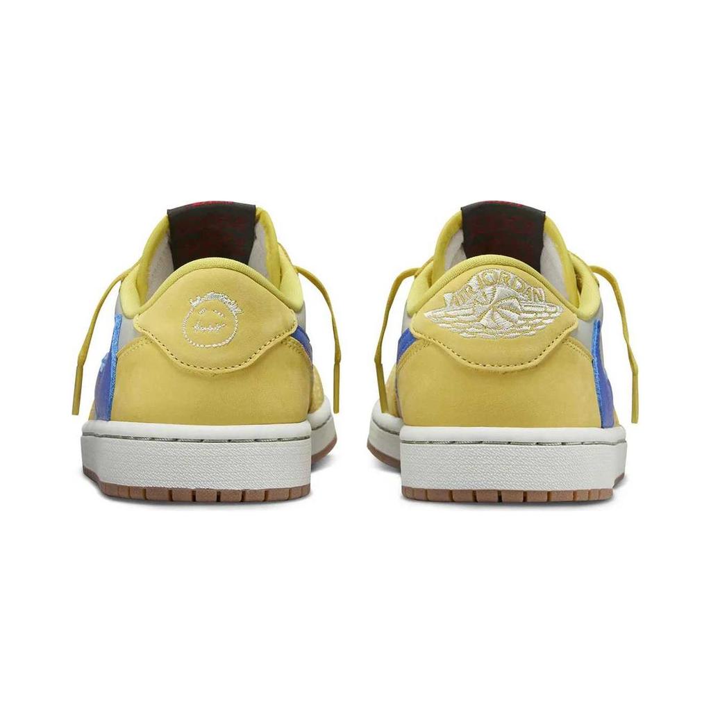 Travis Scott x Air Jordan 1 Retro Low OG SP PS Canary Kids Sneakers Yellow Racer-Blue Light-Silver DZ5909-700