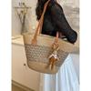 Fancy Woven Bag Women's 2025 New Arrival Summer Seaside Holiday Straw Bag Large Capacity Shoulder Tote Bag