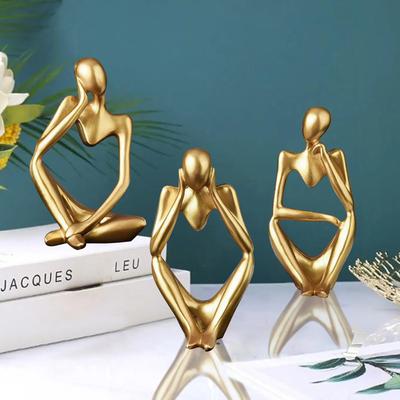 1 pz. Arte scandinava astratta figure decorazione per la casa, mini artigianato, ornamento ingresso di lusso leggero, decorazione da tavolo 1 pz.