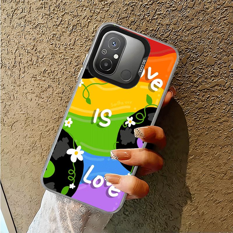 LGBT Rainbow Love Is Love Soft Phone Case for Xiaomi Redmi 15C 15 14C 13C 12C Poco X5 X6 X7 Pro X3 F8 F7 Ultra M8 13 12 Cover Ba