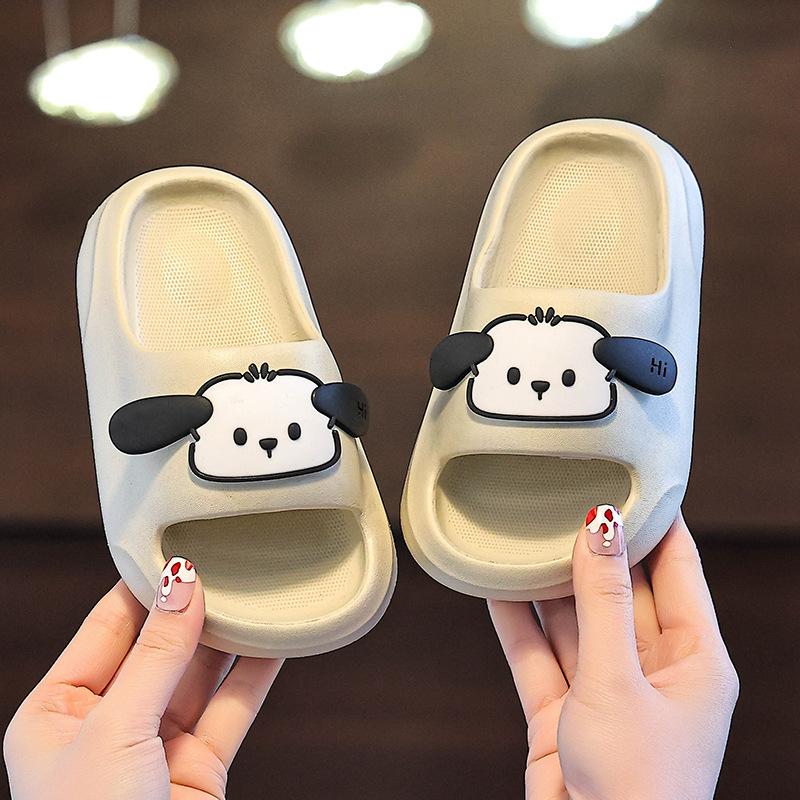 

Летние тапочки из ЭВА для женщин и детей - милые нескользящие сандалии для ванной с мультяшным рисунком, толстая подошва Cloud Comfort для дома и улицы 40-41