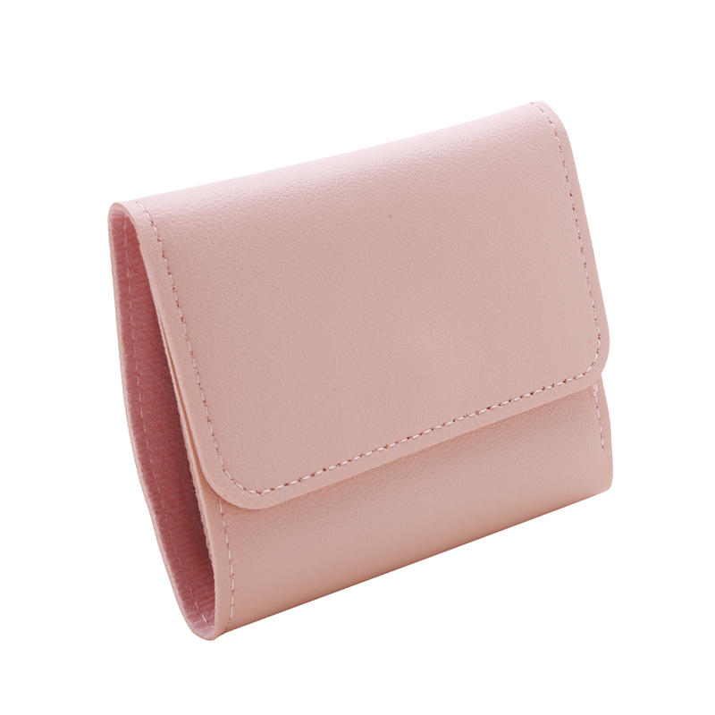 Simple Short Wallet for Women Fashion Ultra Thin Ladies Card Holder Multi Function Change Purse Cute Elegant Slim Pocket