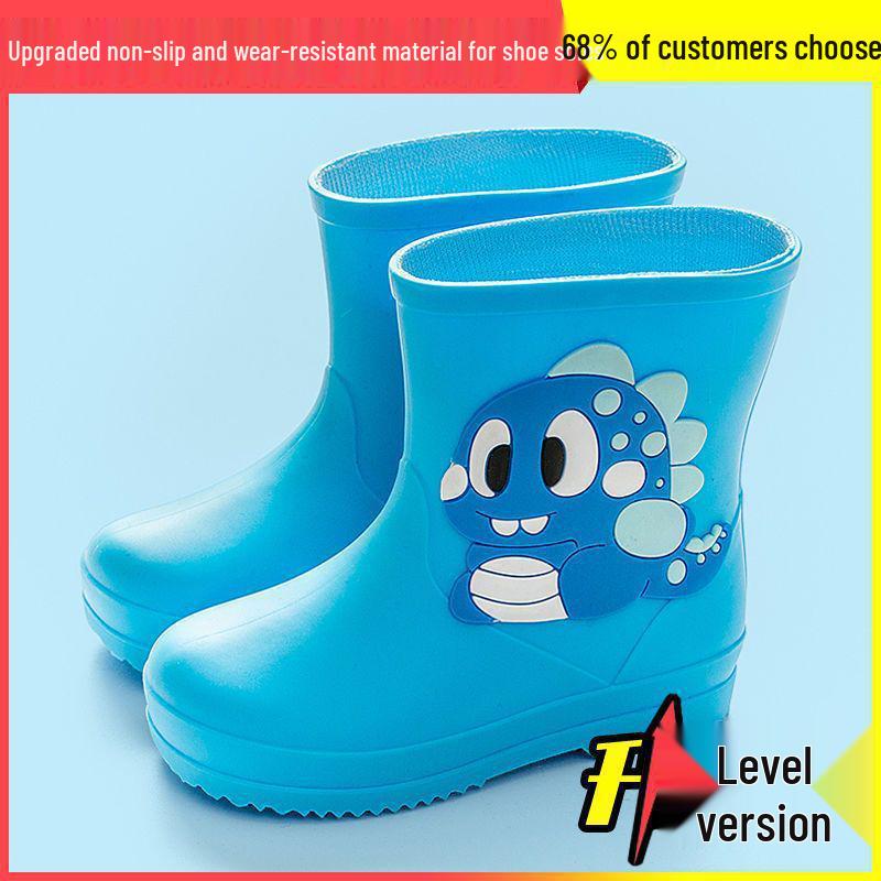 Cartoon Baby Non-Slip Waterproof Rubber Rain Boots - Cute Toddler Shoes