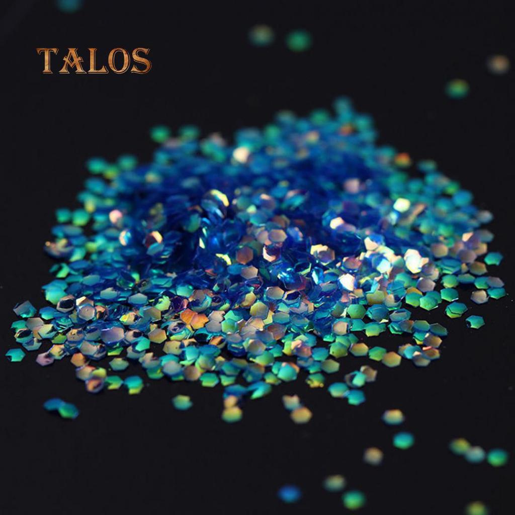DIY Glitter Acrylic Scale Tips Sequins Sticker Manicure Nail Decor Tool for Lady
