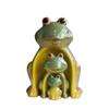Creative Ceramics Cute Frog Owl Family of Three Living Room TV Cabinet Entrance Ornament Figurines & Miniatures