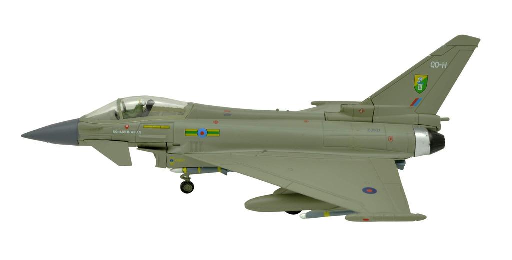TANG Eurofighter Typhoon EF2000 Eurofighter Typhoon Finished British Royal Air Force Airplane Model Kit DYNASTY(TM) 1/100 Fighter/Attack Aircraft,