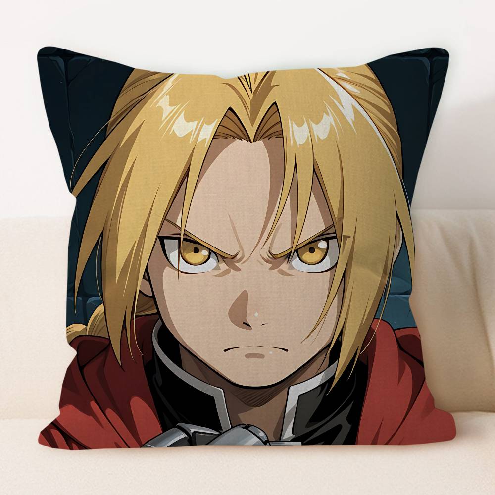 

E-Edward Elric Personalized Picture Text Home Decorative Pillows Household Gifts 45x45cm 12x12Inch