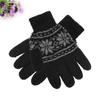 Winter new thermal gloves men's thickened full-finger gloves adult outdoor wool knitted gloves