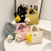 Folded cloud bag, bubble handbag going out high-value wind niche lazy wind solid color women's puff bag