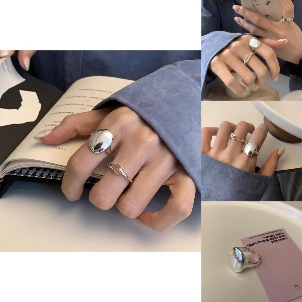 Elegant Geometric Copper Open Adjustable Ring For Women Stylish And Minimalist Design