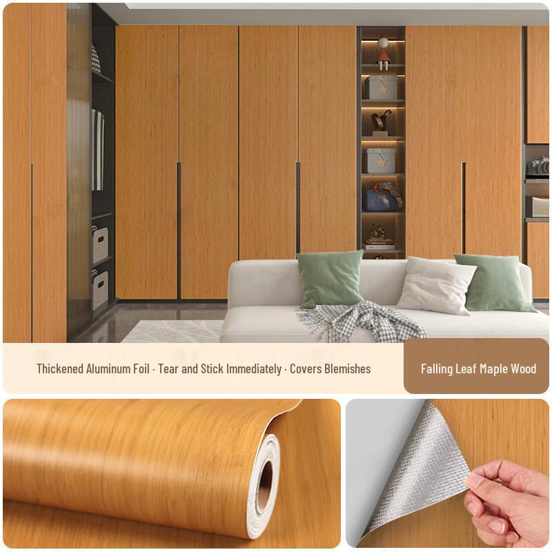 Self-Adhesive Waterproof Wood Grain Wallpaper