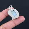 Womens day Deal Owyhee Blue Opal Stone 925 Sterling Silver Wife Pendant Jewelry