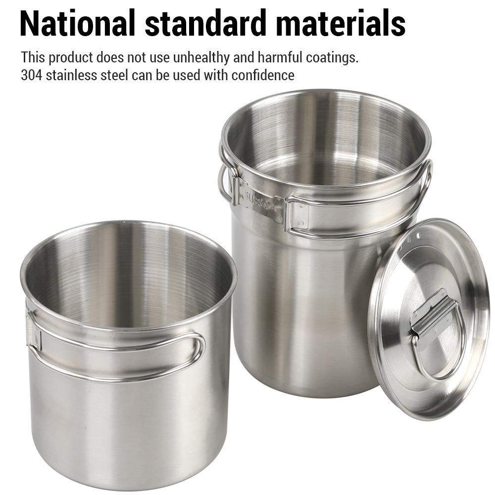 Lightweight Camping Cup With Foldable Handles Portable Cookware Camping Cookware  Outdoor Picnics