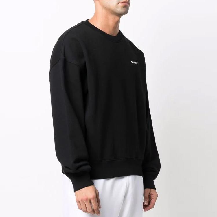 OFF WHITE SS22 Sweatshirt Herren Schwarz OMBA058C99FLE0021001