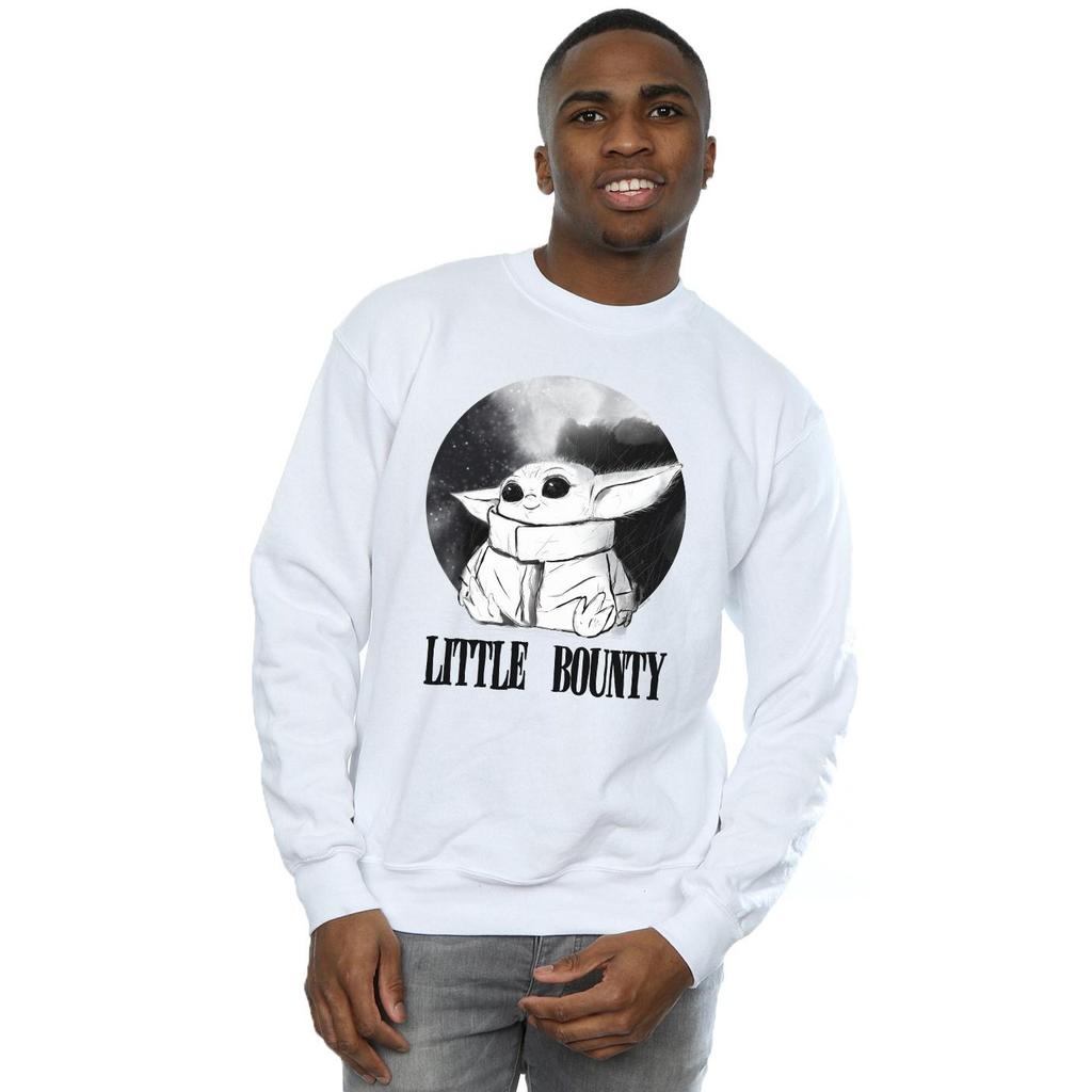 Star Wars Mens The Mandalorian Little Bounty Sweatshirt