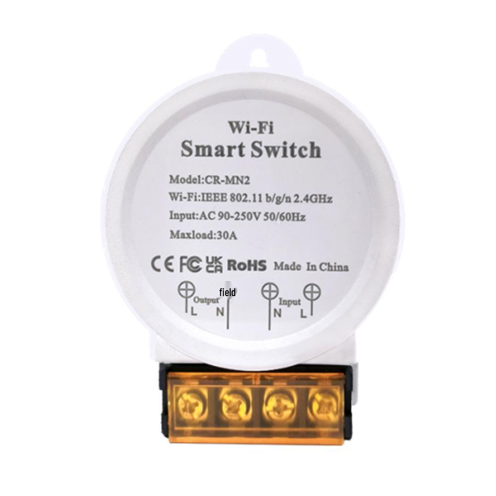 High Power 30A WiFi Smart Switch with Metering, 90-250V, Tuya APP Remote Control