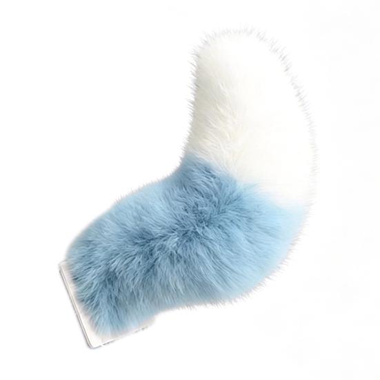 Electric Wagging Tail for Car USB Rechargeable Fox Tail Decoration with Remote Control