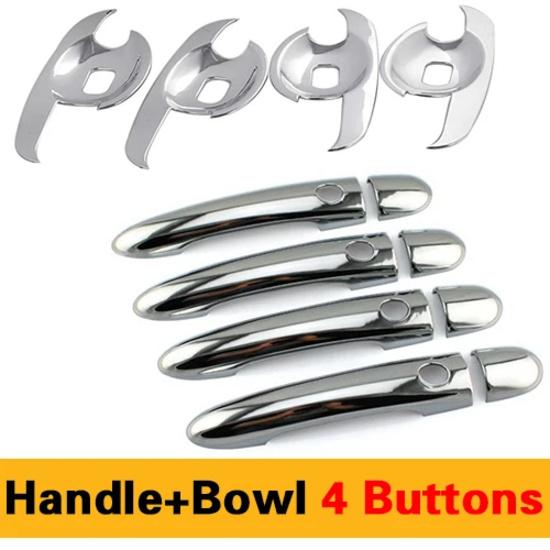 For Renault Koleos Luxurious Chrome Door Handle Covers 2007-2015 Accessories Trim Set of 4Pcs Car Styling 2009 2010 2013 2014