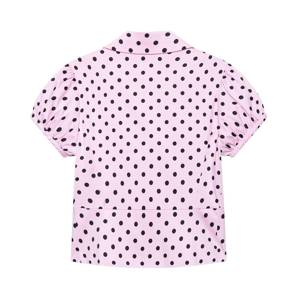 European and American style, new women's clothing, fashionable, casual, polka dot short coat 5063/703/644
