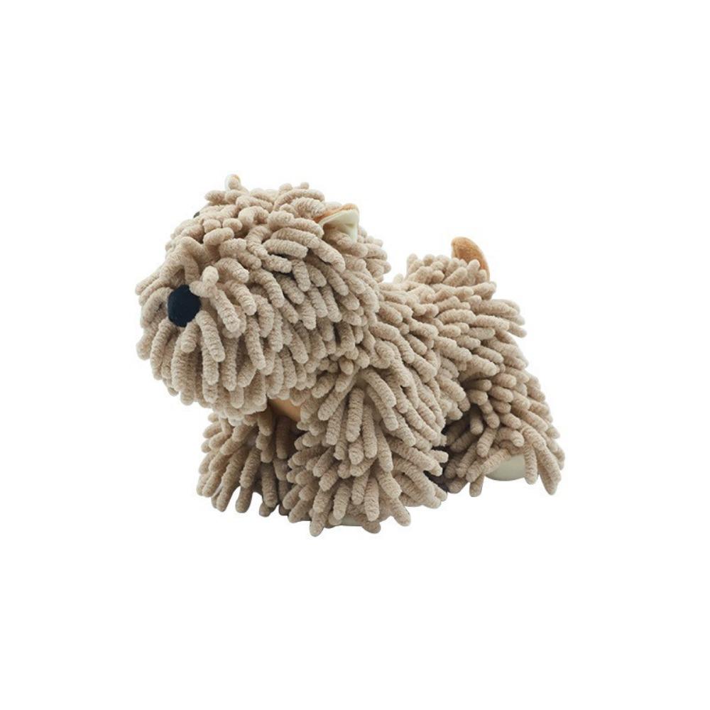 New Soft Puppy Chenille Hand Towel Hanging Fluffy Chenille Towel Dog Design Super Absorbent Funny Hand Towel