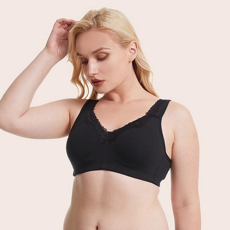 Nude Full Cup Plus Size Bra Fat Girl Lace Comfortable Underwear