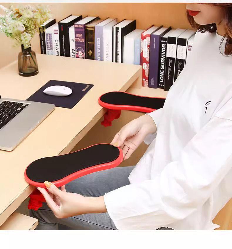 Roterbar arm- och handledsstödsmusmatta med armbågsstöd