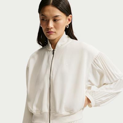 Nike Jackets Women s White Baseball Collar Moderate Other L