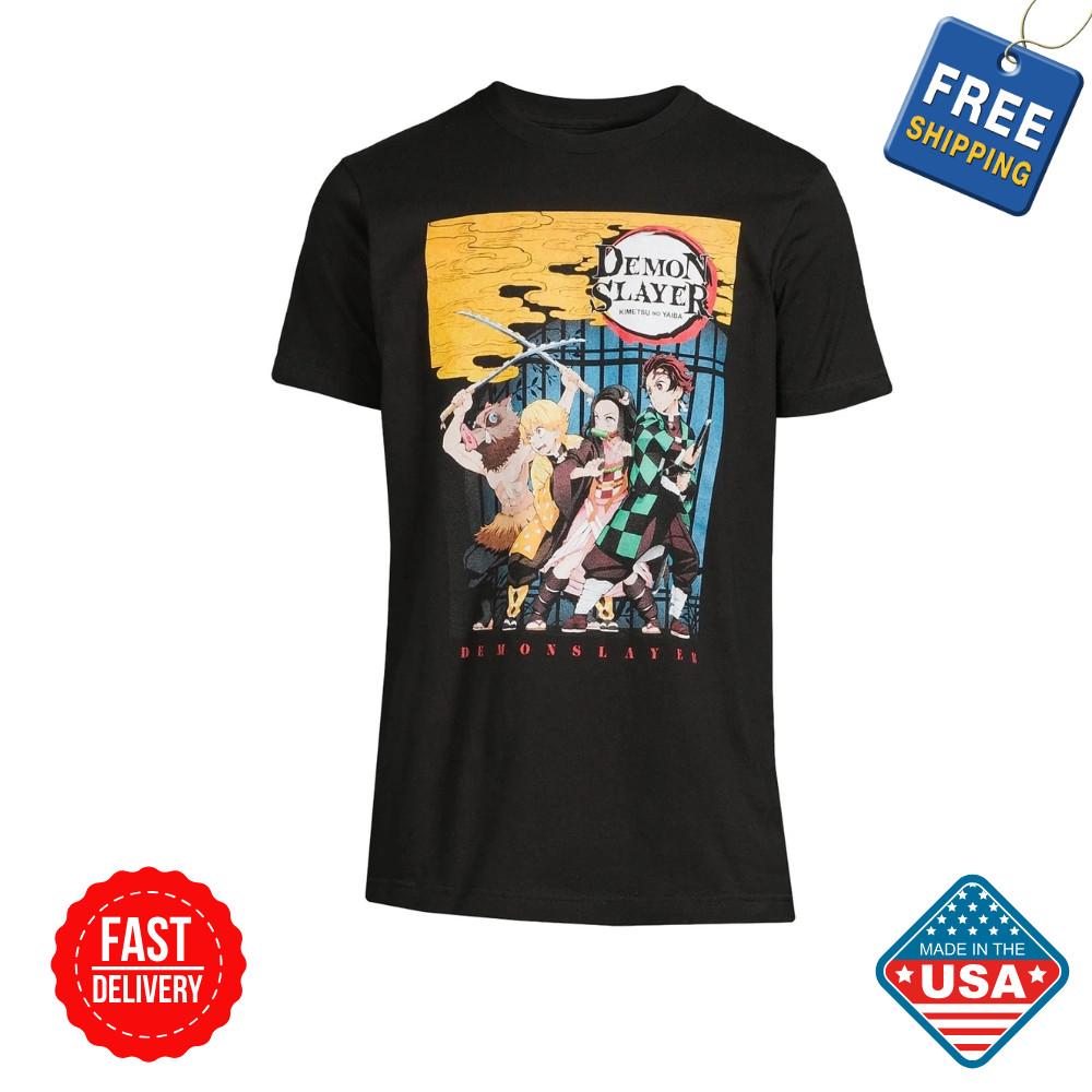 Demon Slayer Graphic Short-Sleeve T-Shirt Unisex, Inspired Movie Tee Anime Lover Unisex T-Shirt S