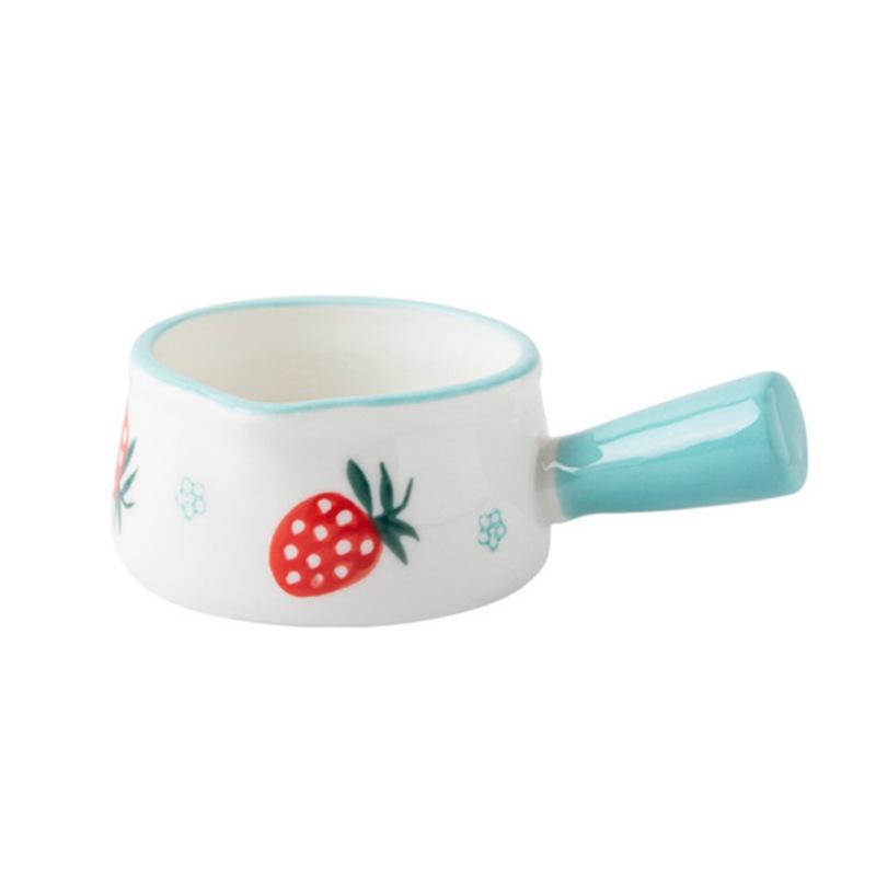 Cute Ceramic Milk Jug With Handle Espresso Cup Milk Cup Seasoning Sauce Vinegar Jug Coffee Syrup Jar Dipping Bowls