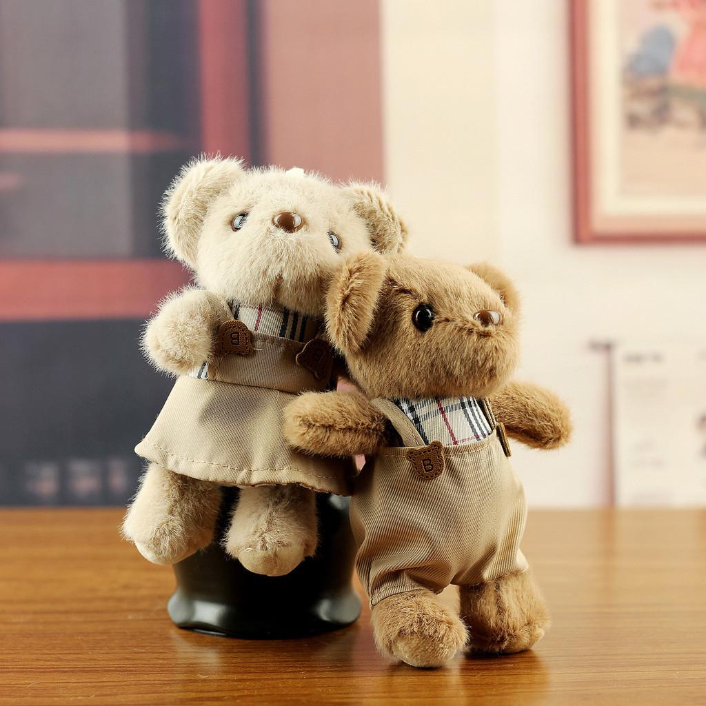 Adorable Bear Plush Doll With Short Plush Material For Backpack Decoration And Collectors