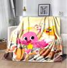Pinkfong Flannel Blanket Soft Warm All-Season Throw, Design for Camping, Car Travel, Hiking Sofa, Bed, Office Perfect Gift for Parties