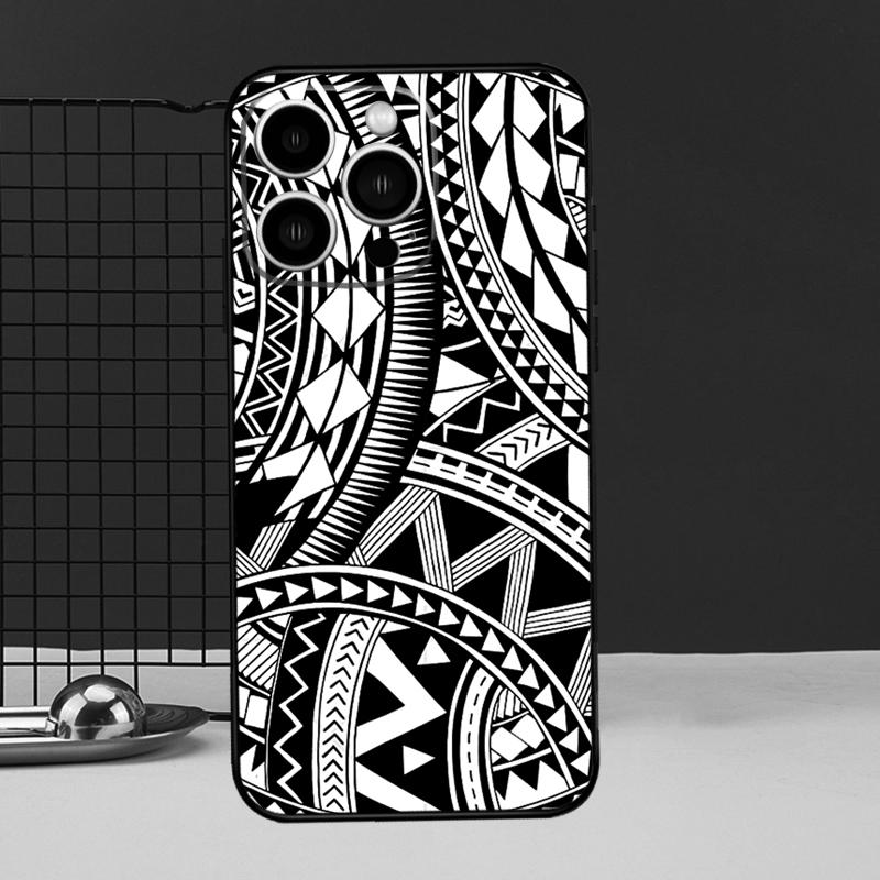 Maorský Polynéský Samojský Kmenový Kryt Pro iPhone 13 12 11 14 Pro Max XS Max XR X 6S 7 8 Plus SE 2020 Zadní Kryt Pouzdro na Telefon