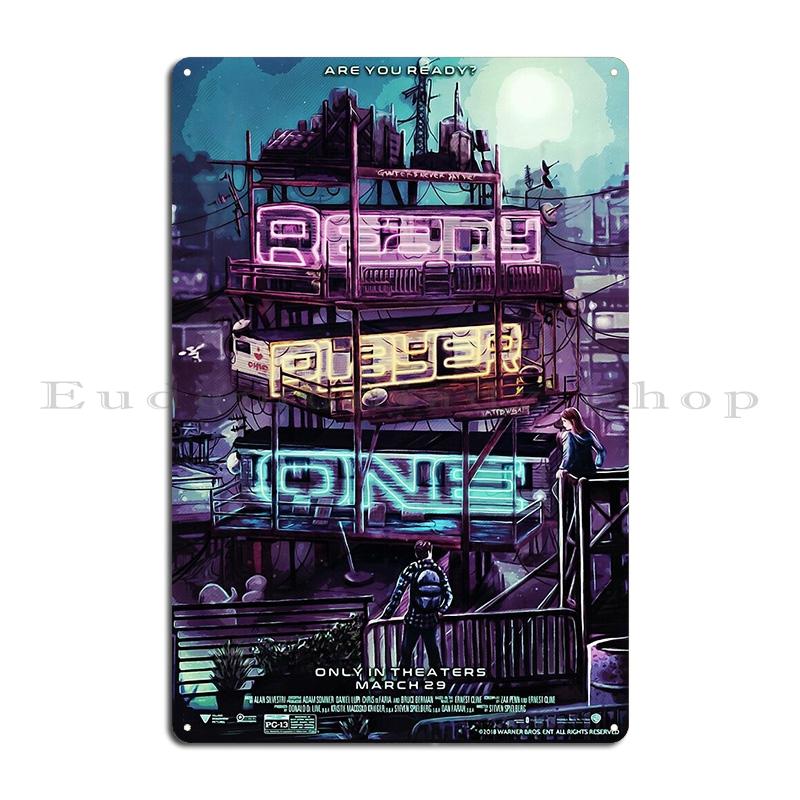 Ready Player One Movie Ready Play Poster Action Game The Crystal Key Metal Garage Bar Cave Printing Pub Club Tin Sign Poster
