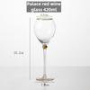Luxury Gold-Rimmed Crystal Champagne & Wine Glasses - Elegant Stemware for Dining Table Clubs Display Rooms Decorative Glassware