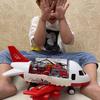 Airplane Model Toy Set With Inertia Mechanism And Storage For Boys Kids And