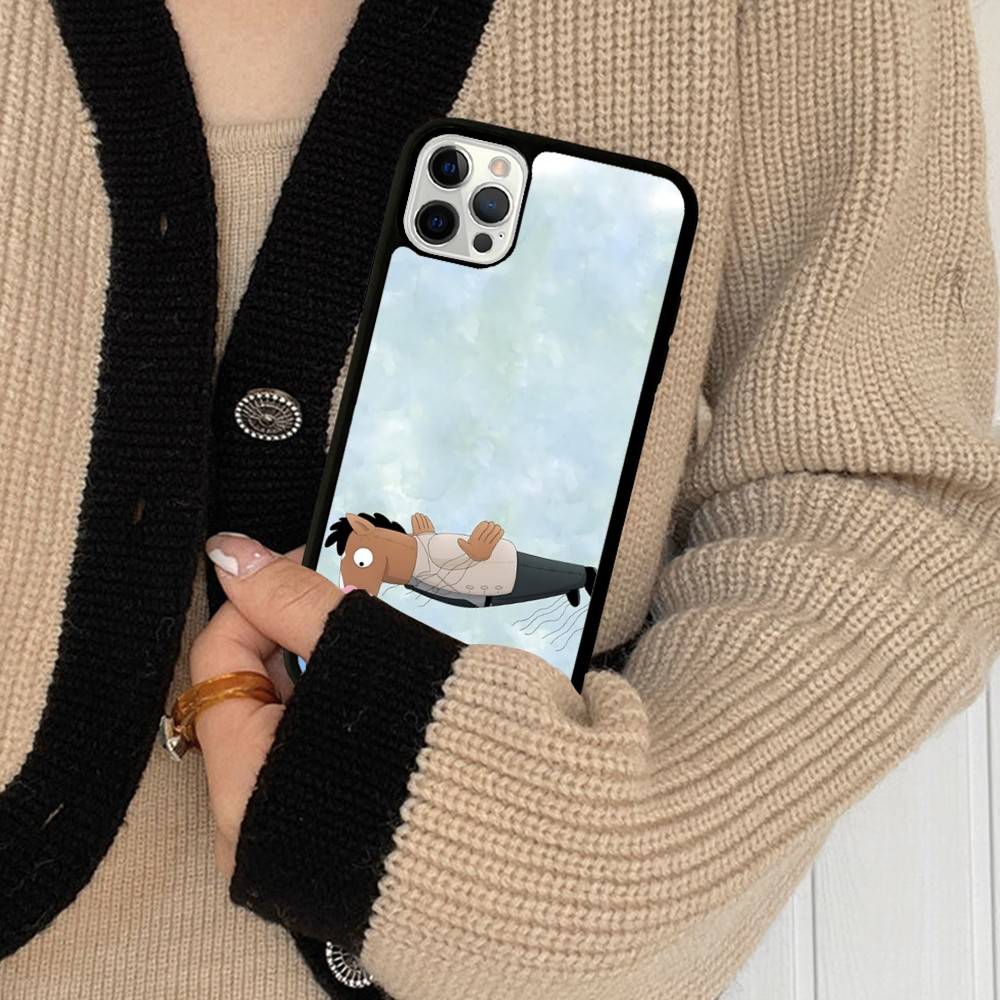 

Cartoon B-BoJack Horseman For IPhone 17 16 15 14 13 12 11 Mini Pro Max Plus PC+TPU Back Phone Cover iPhone 12
