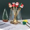 2/4Pcs Stainless Steel Xmas Spoon Fork Cutlery Set Cute Cartoon Handles for Holiday Party Table Decor