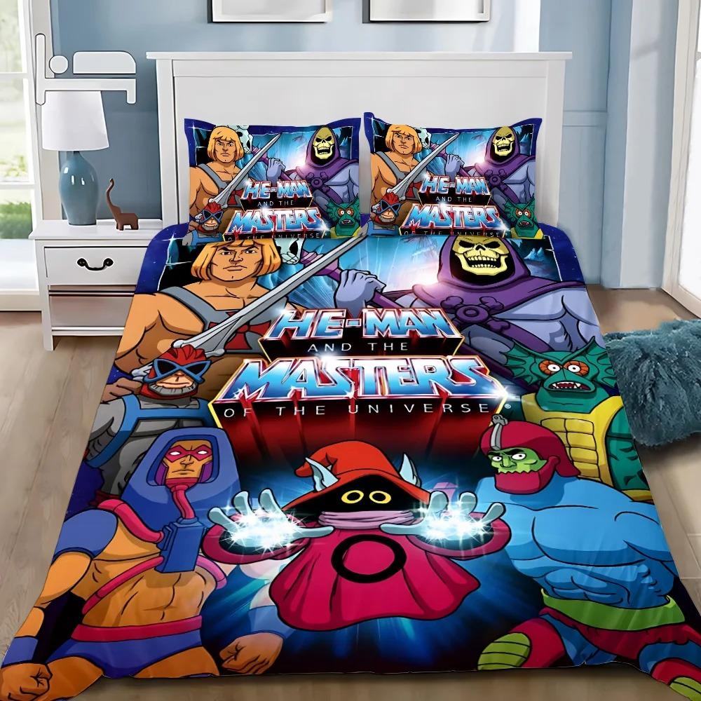 Duvet Cover Set H-He Man And The Masters of the Universe Bedding Set Bedroom Decoration Adult Boys Gift Single Double Size