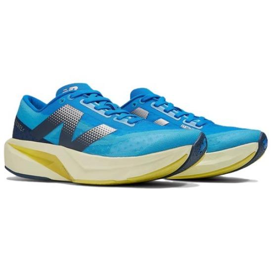 New Balance FuelCell Rebel V4 Spice Blue Limelight W - WFCXLB4