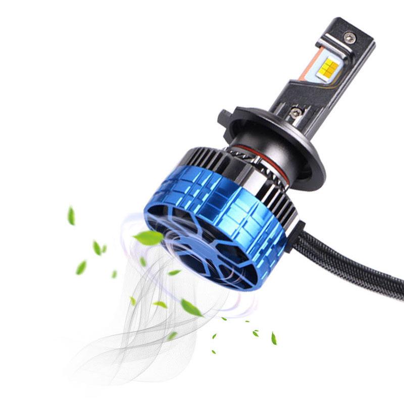 3 Colors LED Car LED Headlight H4 H1 H7 Fog Light Bulb Auto LED Headlight Bulb Yellow White 4300K 4700K 6500K