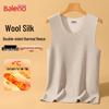 Baleno Men's Wool Silk Thermal Base Layer Vest